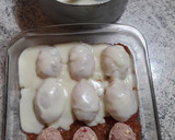 Foto del paso 3 de la receta: Huevos rellenos con atún y salsa bechamel