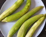 A picture of step 1 of Sponge Gourd (galka) Sev Sabji.