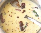 A picture of step 2 of Kathiyawadi kadhi.