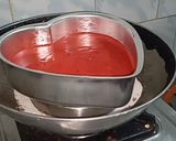 हार्ट शेप रेड वेलवेट केक (heart shape Red velvet cake recepie in hindi) रेसिपी चरण 6 फोटो