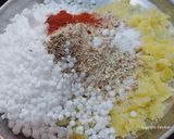 A picture of step 1 of Sweet potato sabudana vada.