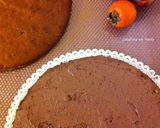 Foto del paso 7 de la receta: Bizcocho con caqui y ganache al chocolate/Tarta con cachi e ganache al cioccolato