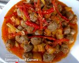 Foto langkah ke 6 dari resep Sambel goreng kreni / bola-bola daging sapi / Sambel goreng solo.