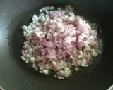A picture of step 3 of Soya Chunks Fry.