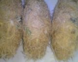 A picture of step 3 of Chicken and potato cigars.