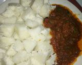A picture of step 5 of Boiled Yam with Grilled Chicken Tomatoes Sauce.