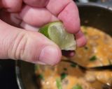 A picture of step 8 of Thai Red "Dragon" chicken soup.