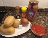 Foto del paso 1 de la receta Patatas estofadas con lentejas al curry