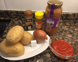 Foto del paso 1 de la receta: Patatas estofadas con lentejas al curry