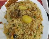 Mutton yakhni polaw potato green piece recipe step 5 photo