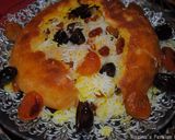 A picture of step 14 of Rice with dried fruits (Shirin polow).