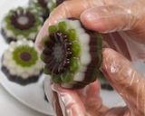 Foto langkah ke 8 dari resep Lapis Beras Pandan Coklat.