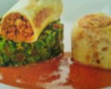 A picture of step 6 of Soya Paneer Roll.