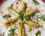 A picture of step 5 of Sev Raita.