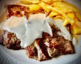 Foto del paso 4 de la receta: Escalopines al Cabrales