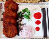 A picture of step 6 of Suji ke veg kabab.