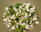 A picture of step 1 of Mixed veg and cheese quiche.