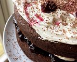 A picture of step 9 of Black Forest cake.