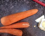 A picture of step 1 of Egg Capsicum and Carrot Salad.
