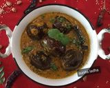 A picture of step 14 of Hyderabadi Bagara Baingan.