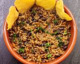 A picture of step 3 of Chili con carne.