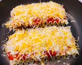 Hình bước làm 3 của món Lasagna sốt thịt bò ba lớp bằng chảo chống dính