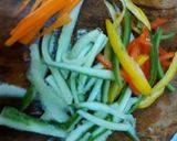 A picture of step 1 of Rainbow Salad in my style.