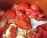 Foto del paso 5 de la receta: Salmorejo con toquecito 🍅