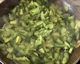 A picture of step 1 of Penne with Zucchini, Cream, and Sausage 🥒.