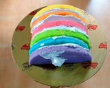 A picture of step 14 of Rainbow cake.
