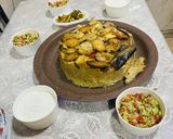 صورة لخطوة 6 من وصفة مقلوبة الباذنجان بالطنجرة الكهربائية