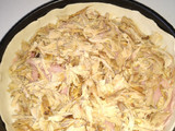 Tarta de pollo con salsa blanca