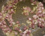 A picture of step 1 of Mushroom and pancetta bruschetta.