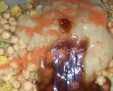 A picture of step 1 of Chatpati chana chaat.