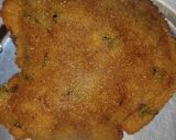 A picture of step 3 of Makka ki puri.