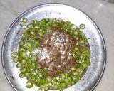 A picture of step 4 of Mirch achaar.