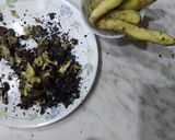 A picture of step 1 of Shakar Kand Chaat.