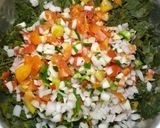 A picture of step 3 of Moringa salad.