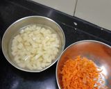 A picture of step 3 of #cook pad india#Vegetables Rava upuma with coconut chutney.#.