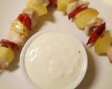 Chicken and vegetable skewers with tzatziki sauce recipe step 4 photo
