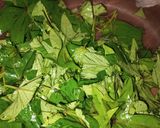 Foto langkah ke 1 dari resep Sayur bening daun ubi jalar.