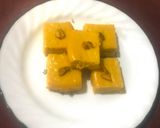 A picture of step 5 of Steamed mango sandesh.