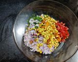 A picture of step 2 of Kurkure Bhel.