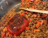 A picture of step 3 of South African Curry mince.