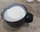 A picture of step 1 of Nan khatai without oven 👌.