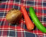 A picture of step 1 of Velvet Beet Rayatun.