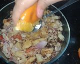 A picture of step 3 of Sweet potatoes mix chaat.