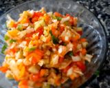 A picture of step 4 of Mango salsa.