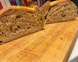A picture of step 6 of Sourdough Bread x 2, Black Treacle & Rapeseed Oil, 71% Hydration. Workers schedule plus 6 x ciabatta.