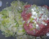 A picture of step 10 of Two Ways to Make Red Yeast Cabbage and Yellow Chive Dumplings (Boiled Dumplings + Potstickers).